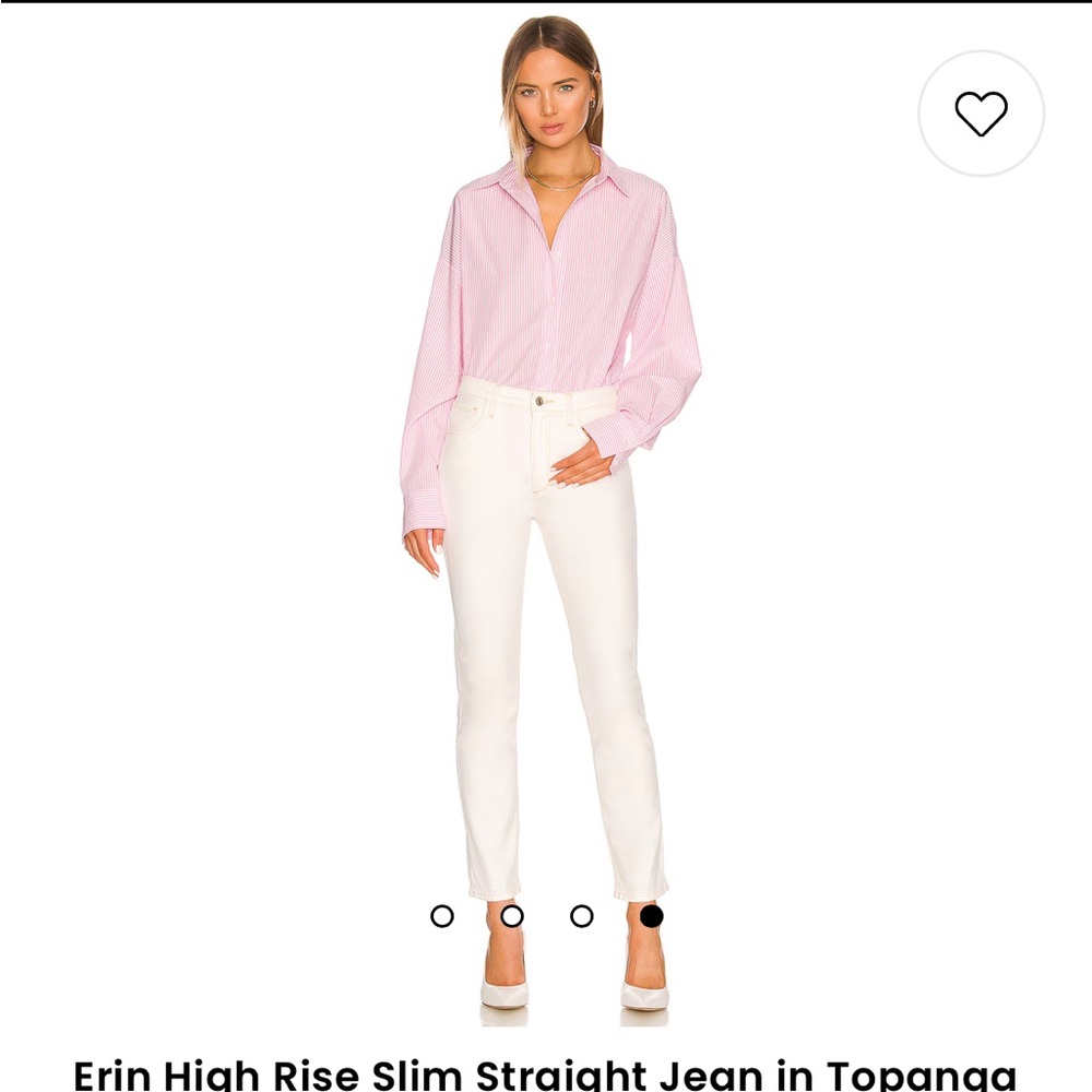 NWT Favorite Daughter The Erin High Rise Slim Straight in Topanga Size 23
